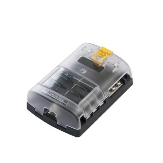 Blue Sea Systems Nosač osigurača Fuse Block ST-Blade 6 Circu. with Grounding/cvr