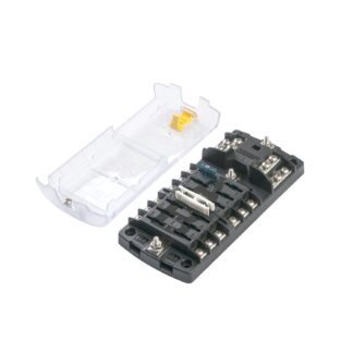 Blue Sea Systems Fuse Block ST-Blade Dual12 with Grounding/cvr