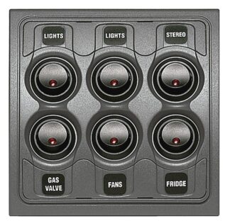 PAN 1000 6W SW & FUSE GREY MC6
