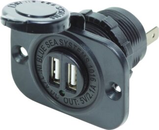 Blue Sea Systems utičnica 12 V DC s dvostrukim USB izlazom 5 V, 2,1 A