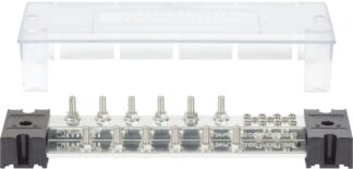 Blue Sea Systems PowerBar 1000 sabirnica, 12 vijaka 5/16", s poklopcem