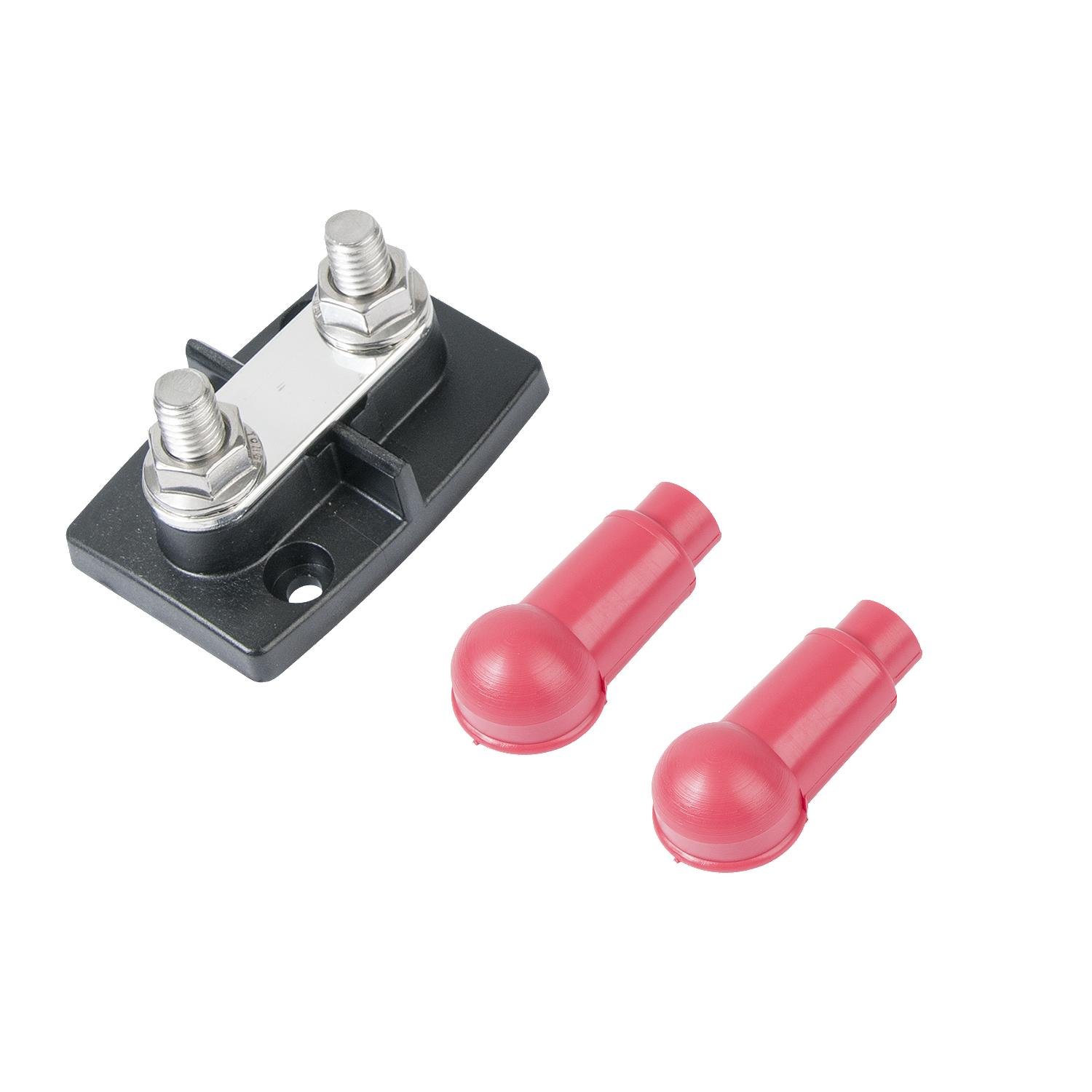 BUSBAR DUAL STUD 3/8IN W/INSULATORS