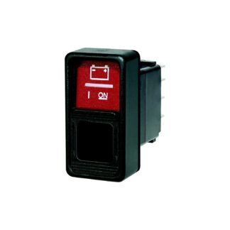 SWITCH CONTURA SPDT ON / ON RED,GUARD