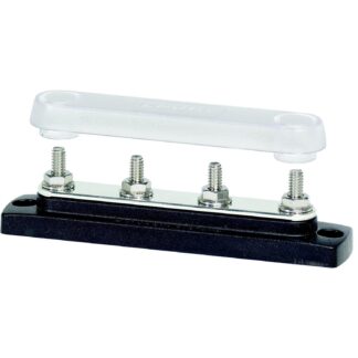 BUSBAR 4 X 1/4IN-20 COMMON BUS W/CVR