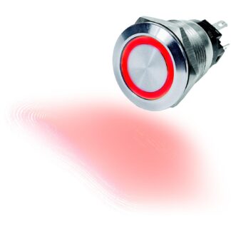 SWITCH BUTTON SS 10A OFF-(ON) RED