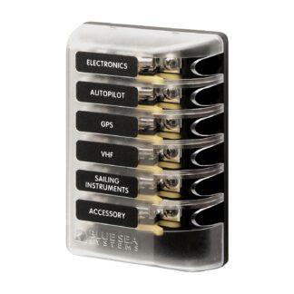 FUSE BLOCK 3AG 6CIRCUIT