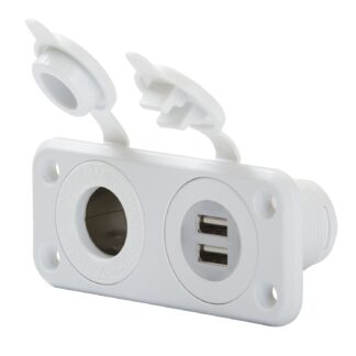 Marinco 12V i USB dupla utičnica OEM - bijela