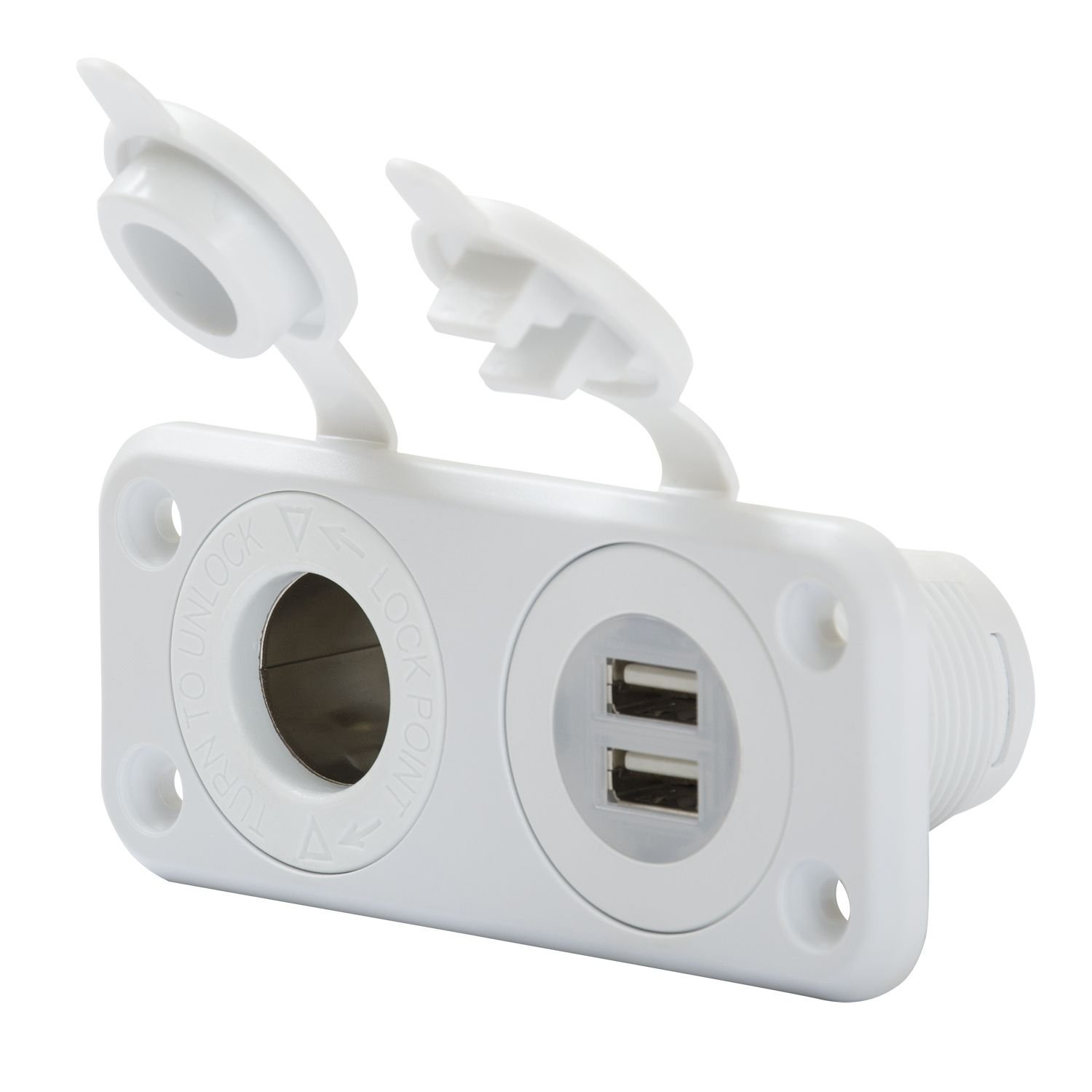 Marinco 12V i USB dupla utičnica OEM - bijela